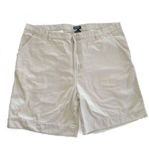 Cherokee Men's Classic Khaki Chino Cargo Shorts Velcro & Zipper Pockets Size 44
